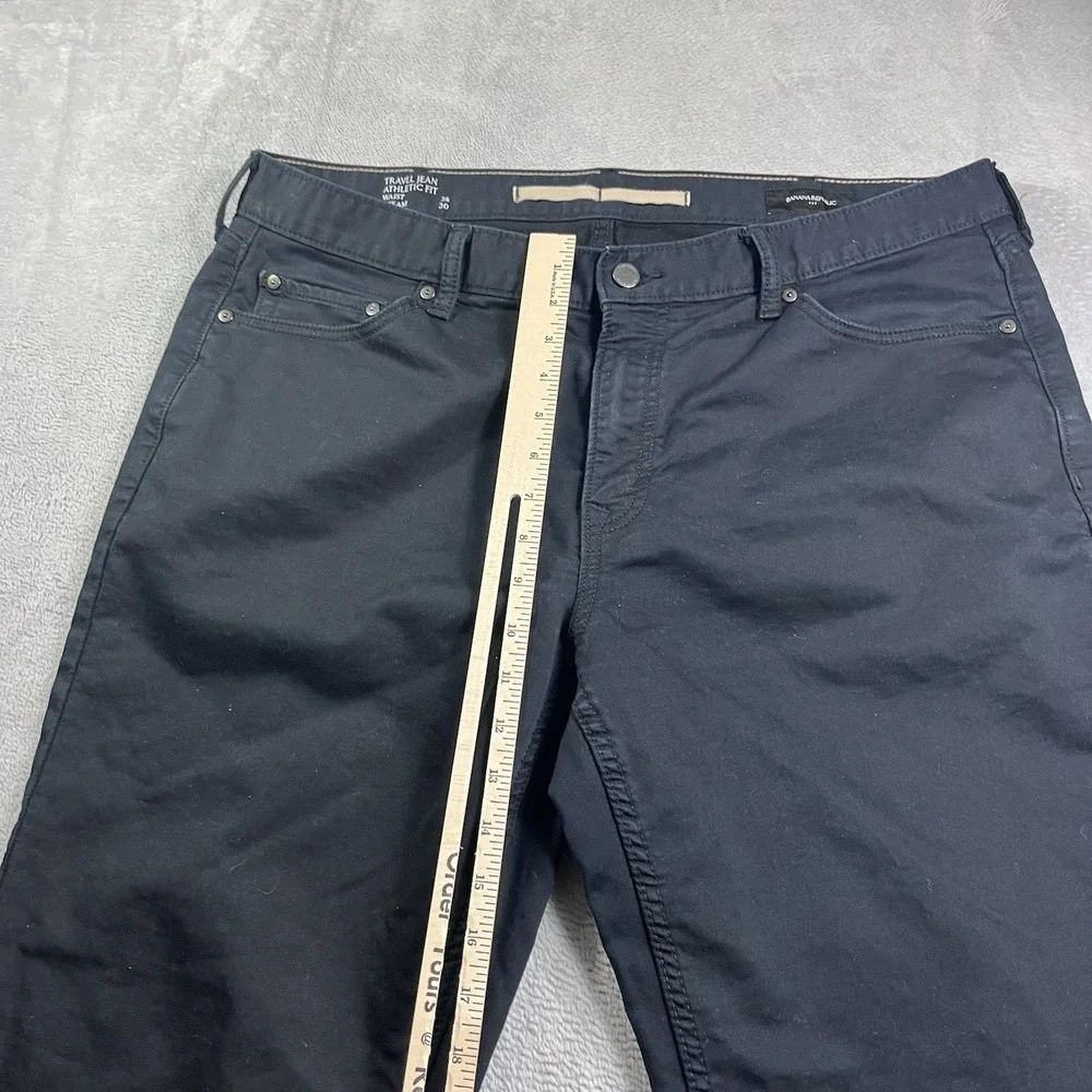 Banana Republic Travel Jean Navy Blue Mens 38x28* Pants Athletic Fit‎